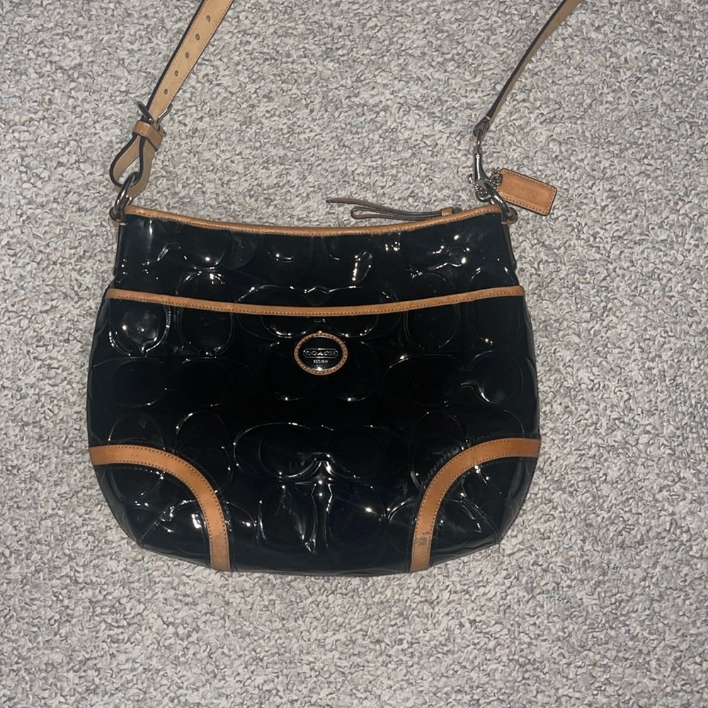 Coach Peyton Patent Leather Embossed Purse
